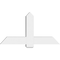 Ekena Millwork Eugene Architectural Grade PVC Gable Bracket, 48"W x 26"H x 6"D x 6"F, 13/12 Pitch GBP048X26X0606EUG00 - alternate 4